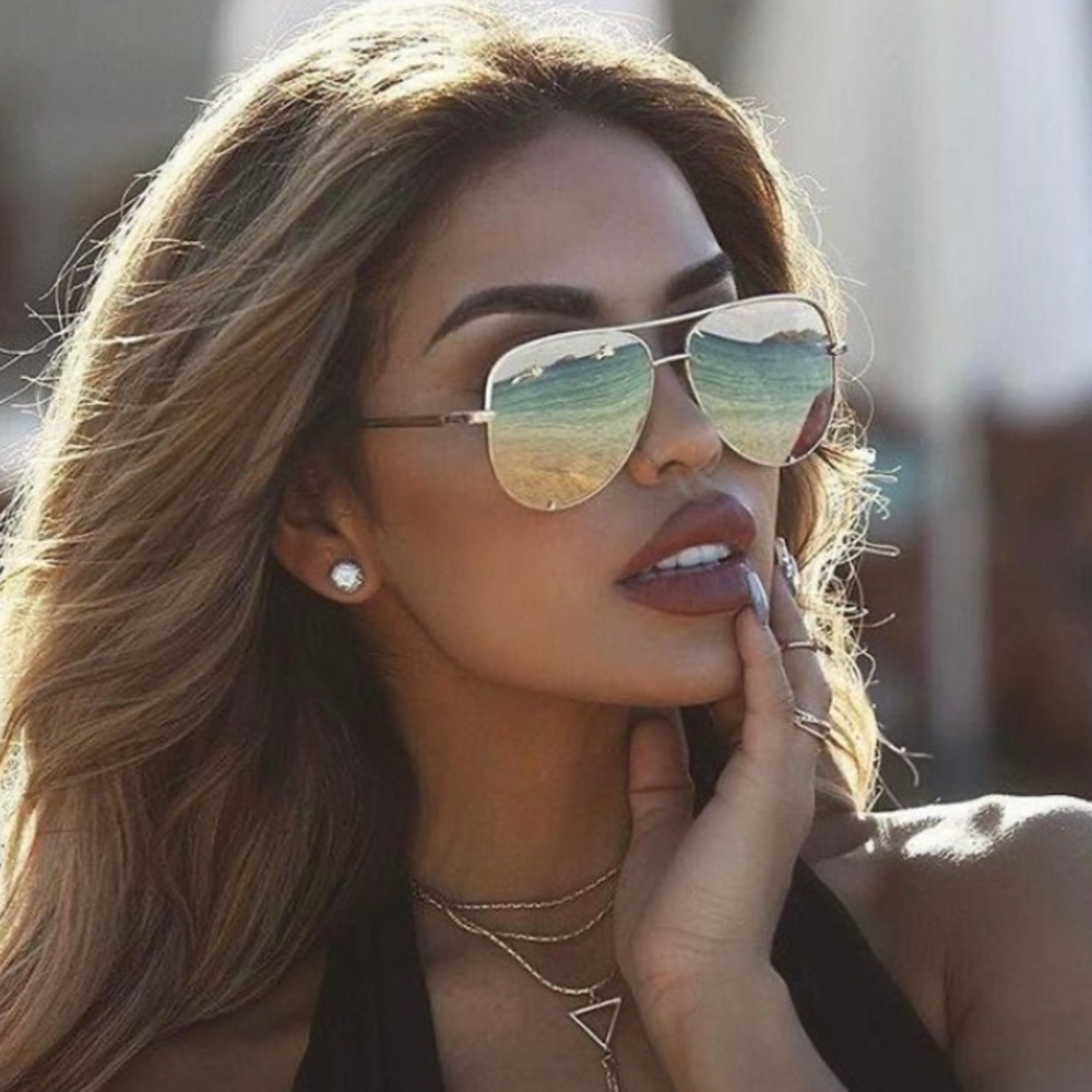 NWT gold on gold aviators